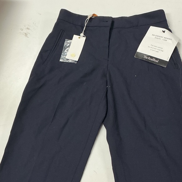 Elegant Navy Cropped Pants - Picture 2 of 4